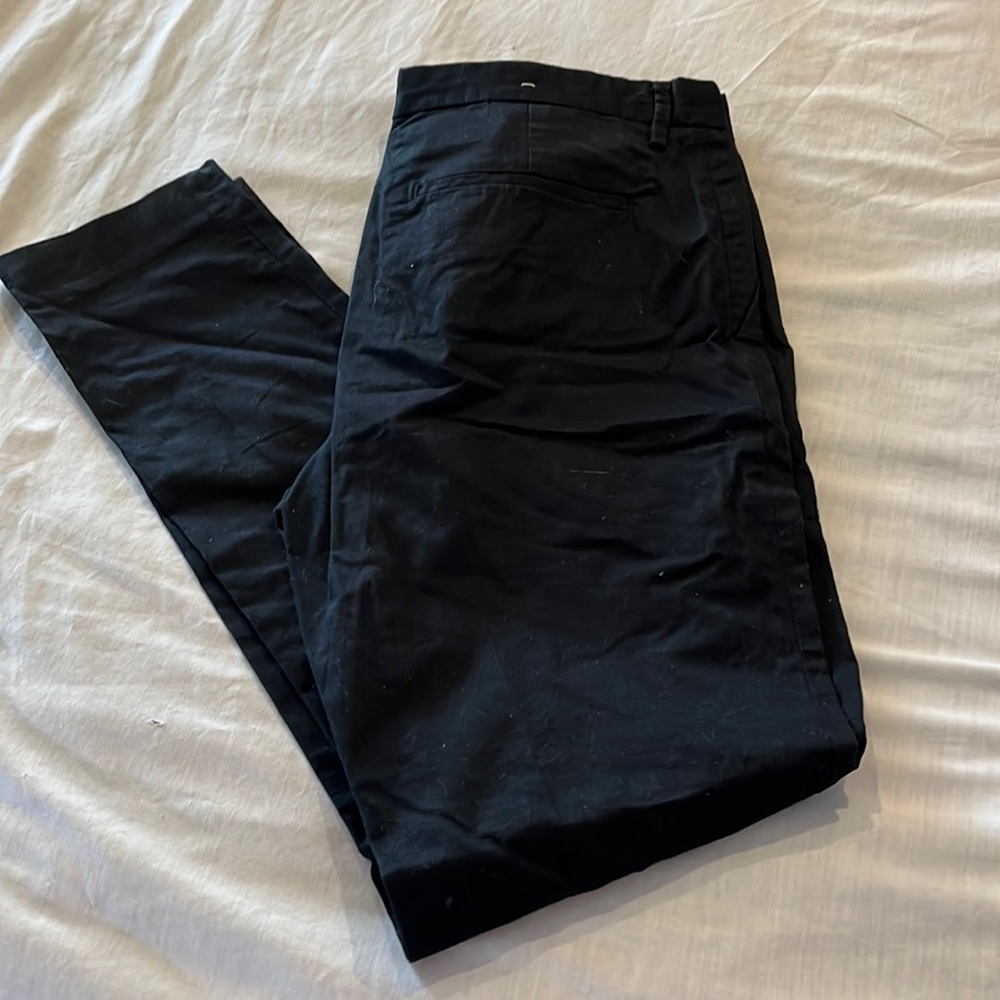 Bkack cotton chinos